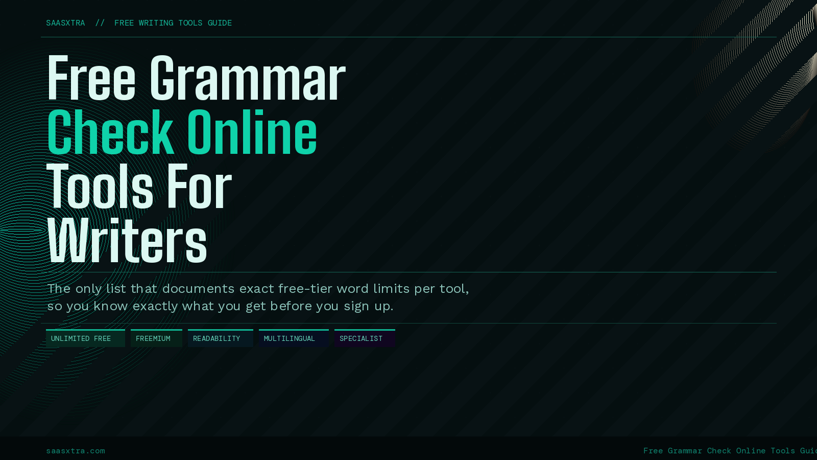Free Grammar Check Online Tools For Writers