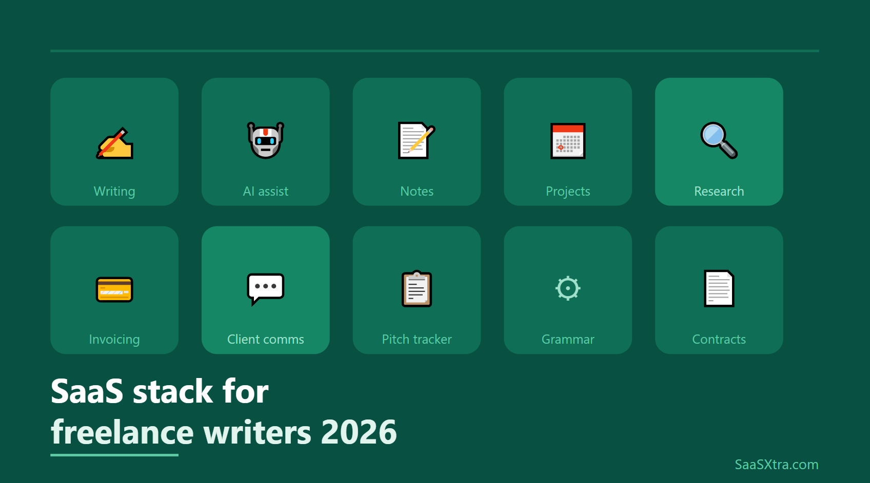 Complete SaaS Stack for Freelance Writers (2026 Edition)